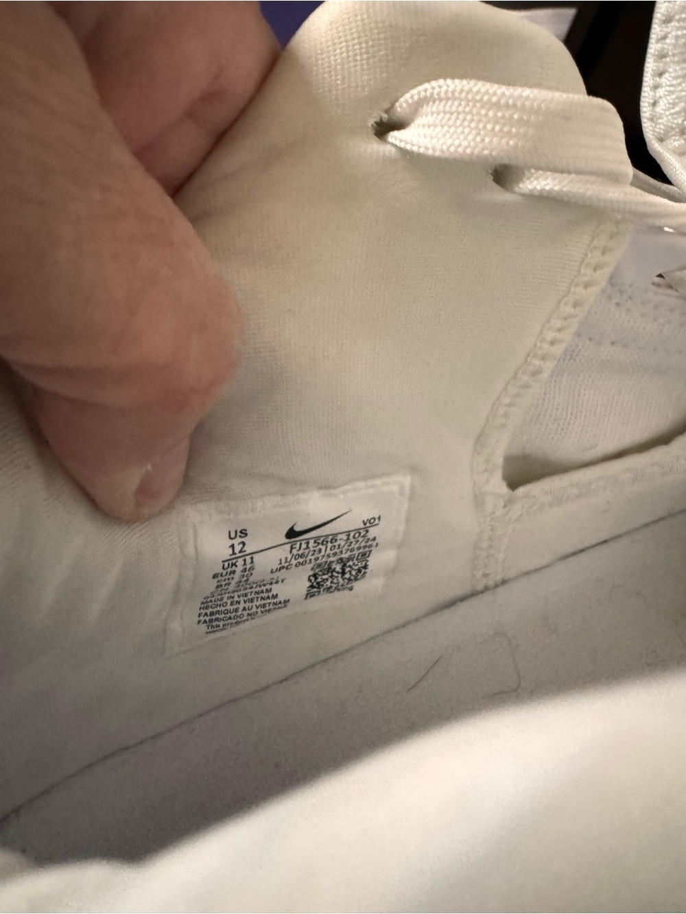 Nike Zoom LeBron NXXT Gen All-White Patent Leather Sneakers - Picture 6 of 7